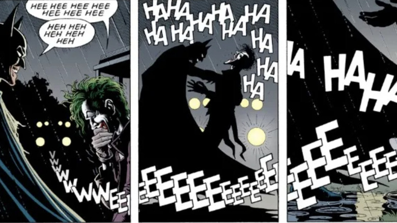 Batman and the Joker laughing Killing Joke ending