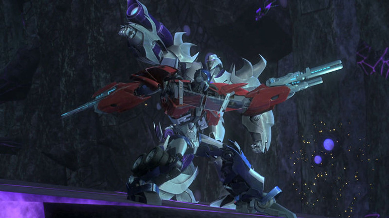 El episodio final de la temporada 1 de Transformers Prime One Shall Rise Optimus Prime y Megatron