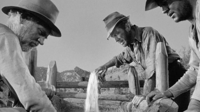 Walter Huston, Humphrey Bogart, and Tim Holt in Treasure of the Sierra Madre