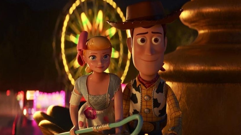 Bo Peep and Woody smiling