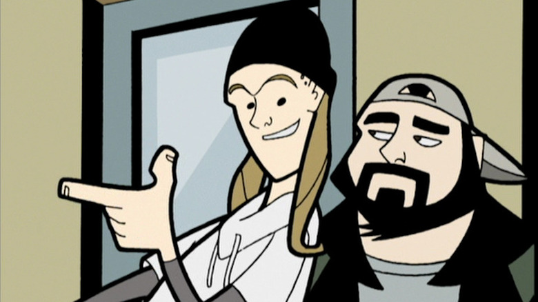 Jay and Silent Bob in "Clerks: The Animated Series"