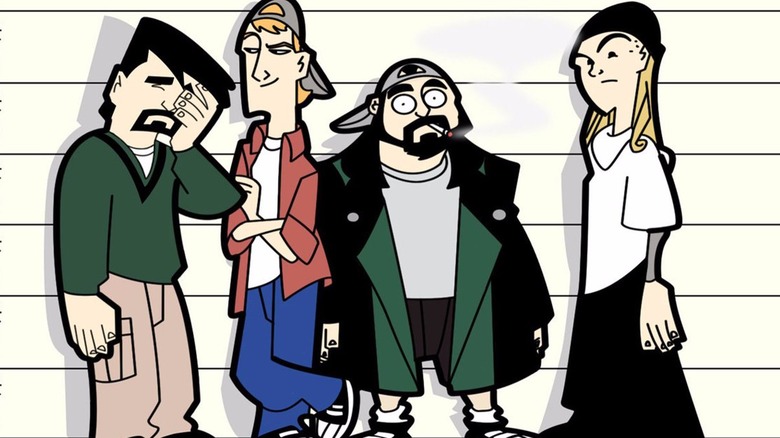 The DVD menu for "Clerks: The Animated Series"