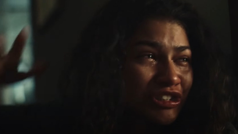 Rue Bennett arguing with her mother in Euphoria