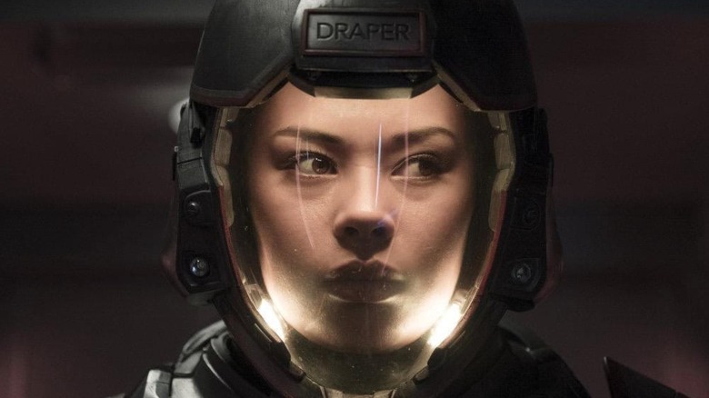 Bobbie Draper during a deep-space mission in The Expanse