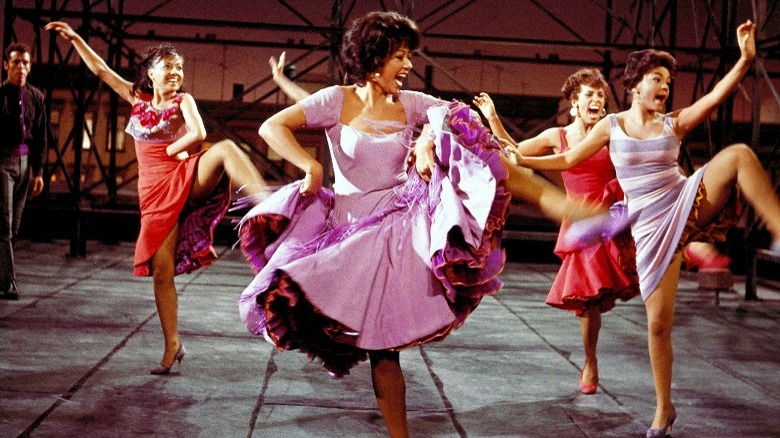 Rita Moreno dancing in crowd