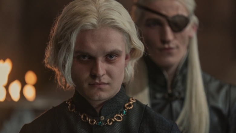 Tom Glynn-Carney and Ewan Mitchell in House of the Dragon