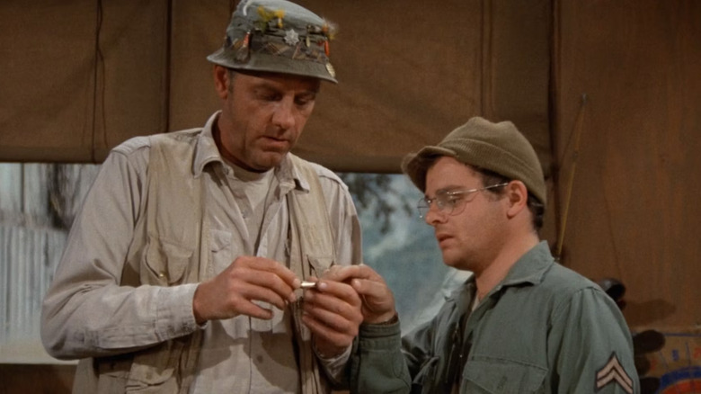 McLean Stevenson and Gary Burghoff on M*A*S*H