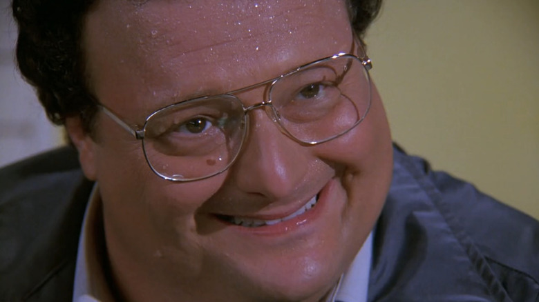 Wayne Knight looks askance as Newman in Seinfeld