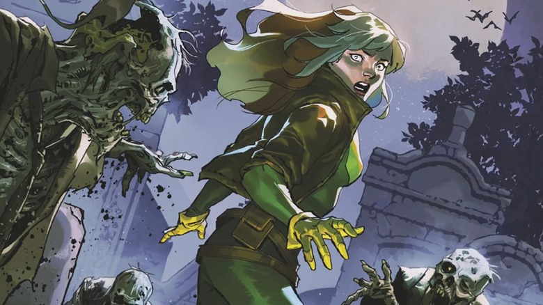 Rogue battles zombies in Uncanny X-Men #5