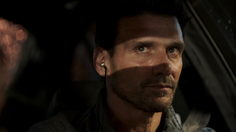 Frank Grillo in driver's seat