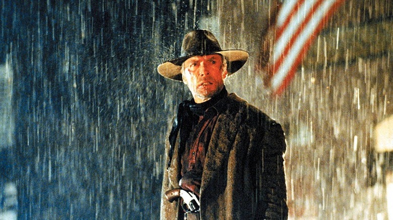 William Munny in the rain in Unforgiven