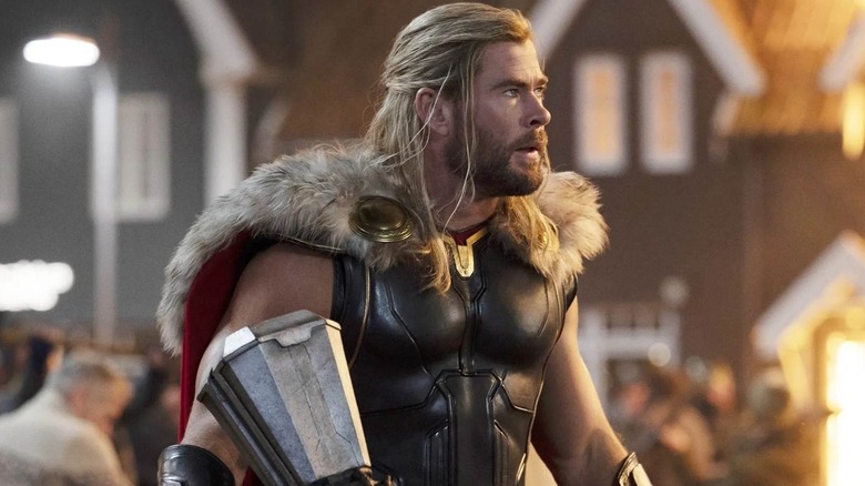 Thor wearing his winter armor in Thor: Love and Thunder