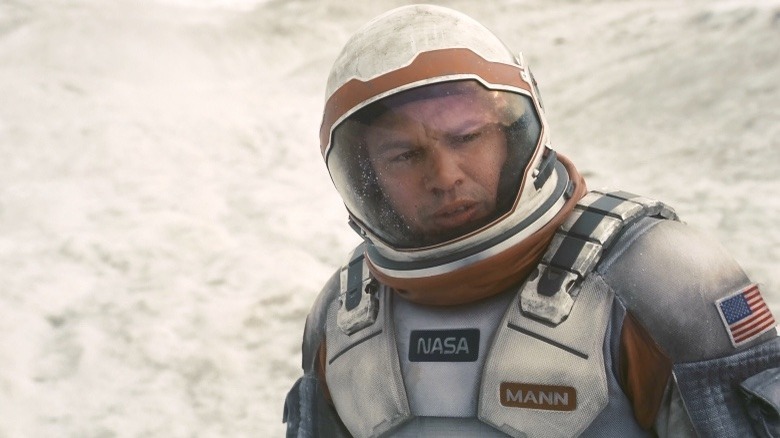 Matt Damon as an astronaut