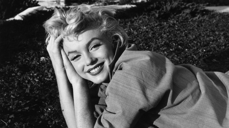 Marilyn Monroe poses for a photo