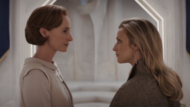 Geneveive O'Reilly and Faye Marsay in Andor