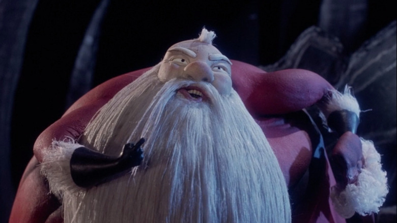 Grumpy Santa in The Nightmare Before Christmas