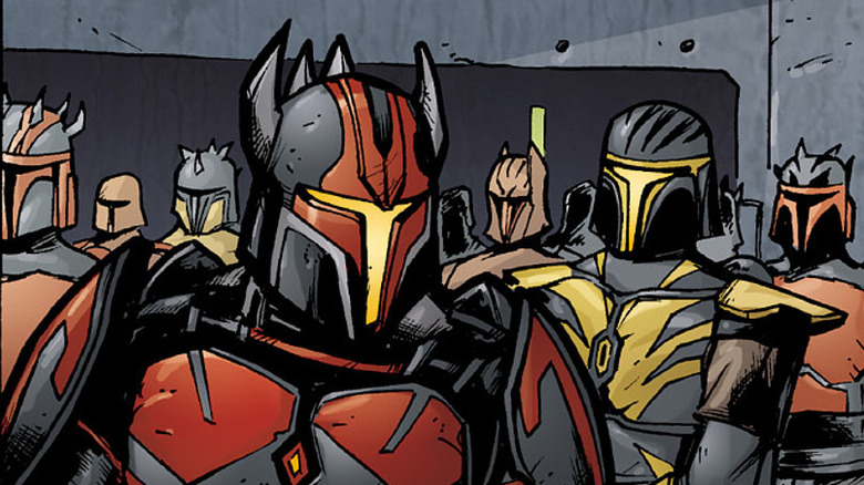 Mandalorians of the Shadow Collective grouped together