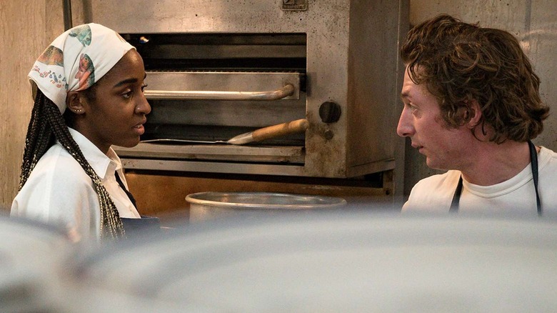 Ayo Edebiri and Jeremy Allen White in The Bear