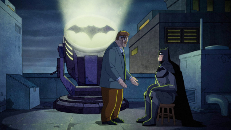 Jim Gordon and Batman on the Harley Quinn series