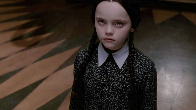 Christina Ricci's Wednesday Addams stares