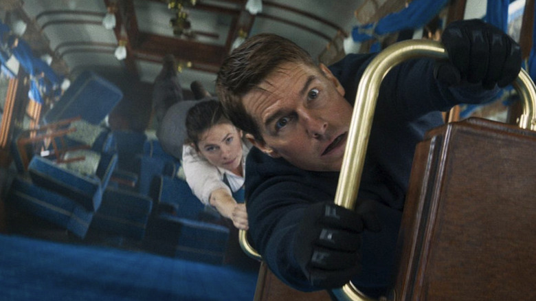 Tom Cruise and Hayley Atwell in Dead Reckoning Part One