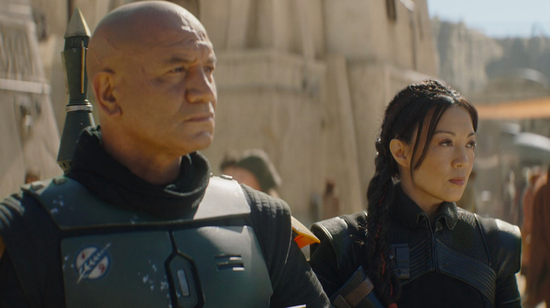 Temuera Morrison and Ming-na Wen in Book of Boba Fett