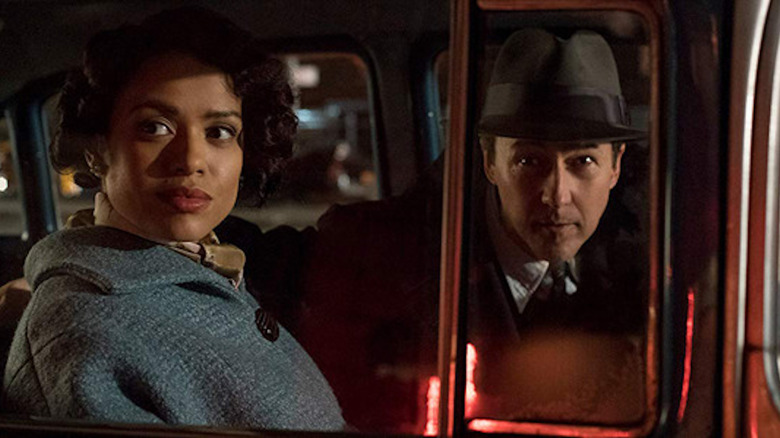 Motherless Brooklyn Gugu Mbatha-Raw Edward Norton