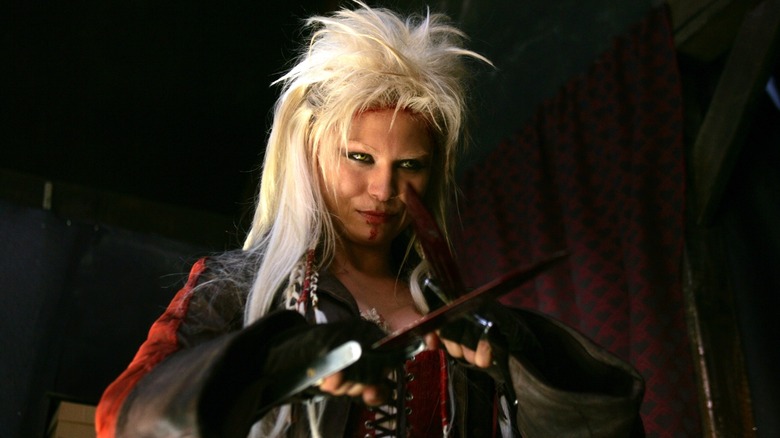 A bladed blonde woman from the movie Gallowalkers