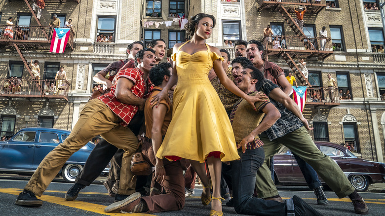 Anita and the Sharks in West Side Story