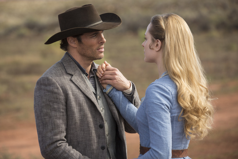 westworld images james marsden evan rachel wood