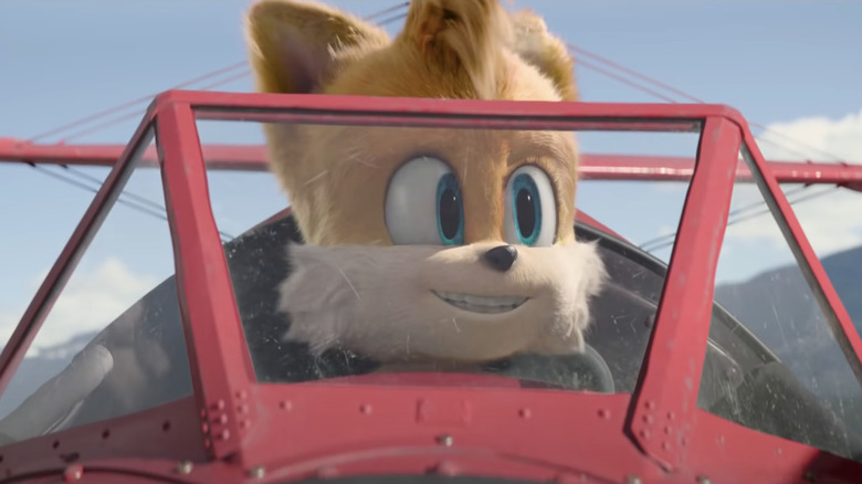 Tails flying The Tornado in Sonic the Hedgehog