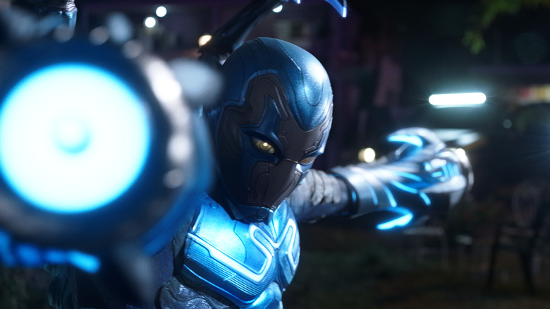 Blue Beetle movie suit 