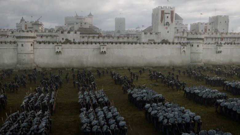 Game of Thrones, the Unsullied laying siege to Casterly Rock