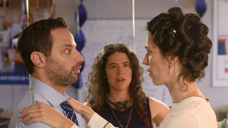 Intimacy coordinator Kym directs Nick Kroll and Rebecca Hall in High Maintenance