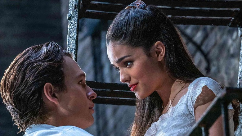 Tony and Maria on the balcony in West Side Story