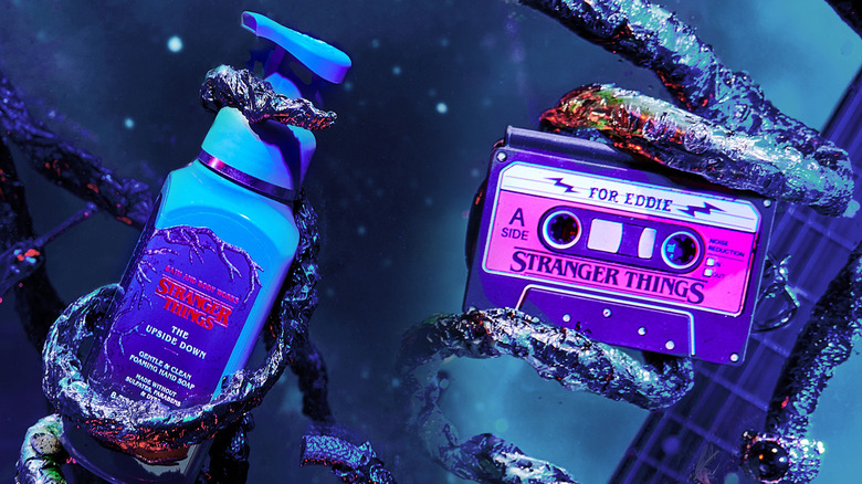 Sabonete Stranger Things Bath & Body Works e suporte PocketBac