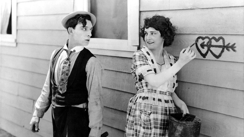 Buster Keaton and Sybil Seely in One Week