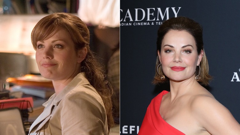 Erica Durance as Lois Lane on Smallville and on the red carpet