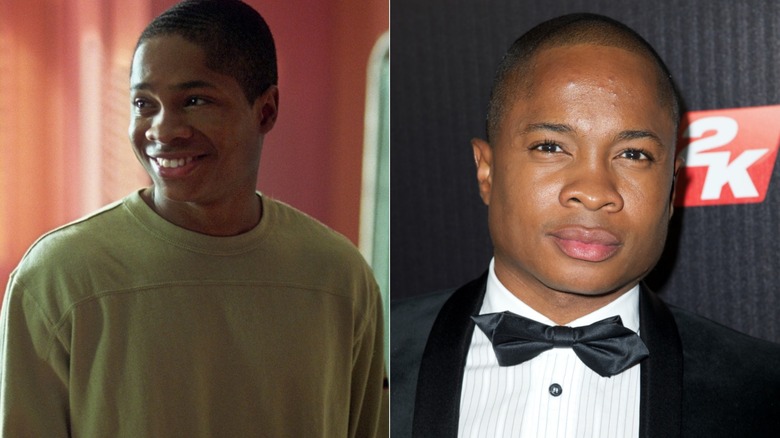 Sam Jones III as Pete Ross on Smallville and at a red carpet in 2013