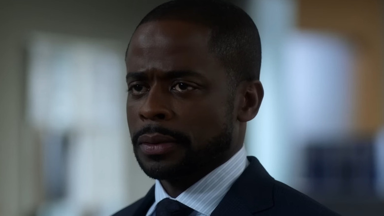 Dulé Hill as Alex Williams frowning on Suits