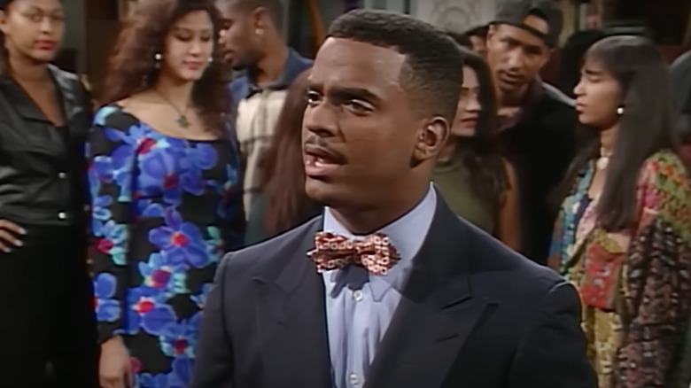 Alfonso Ribeiro as Carlton looks upset in The Fresh Prince of Bel-Air