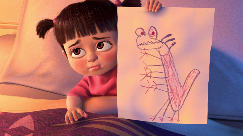 Boo's Drawing of Randall Monsters Inc