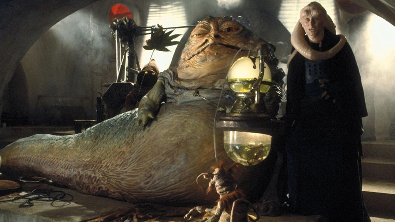 Jabba the Hutt and Bib Fortuna in Star Wars: Episode VI - Return of the Jedi