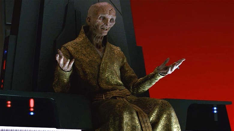 Supreme Leader Snoke in The Last Jedi