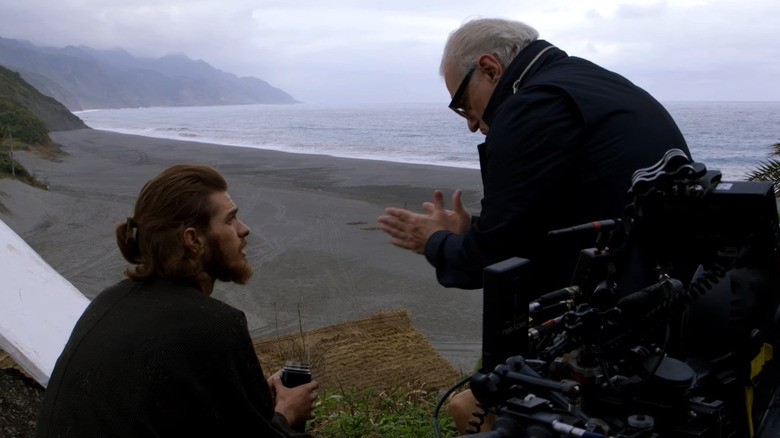 Martin Scorsese working with Andrew Garfield on Silence (from featurette)