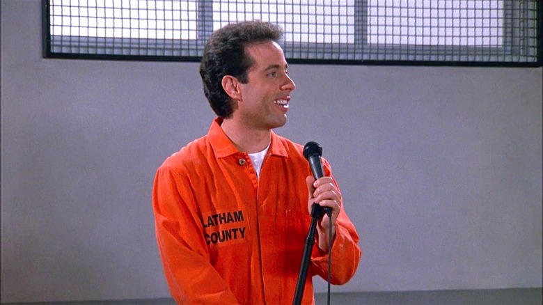 Jerry Seinfeld doing stand-up in prison