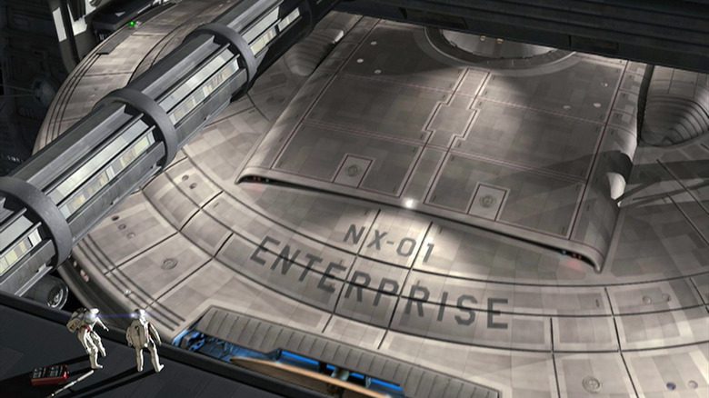 The top of the U.S.S. Enterprise from Star Trek: Enterprise