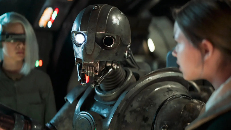 SM-33 sitting in a cockpit in Star Wars: Skeleton Crew