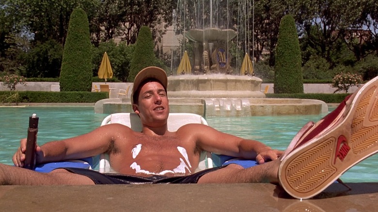 Adam Sandler em Billy Madison, cena da piscina