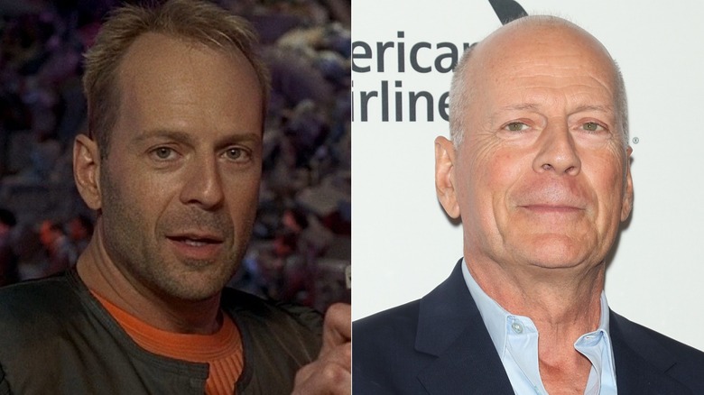 Korben Dallas Bruce Willis side by side